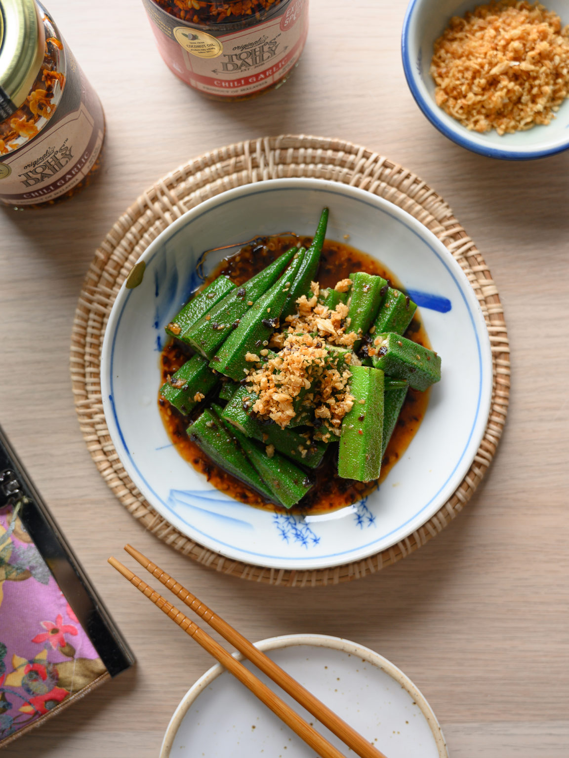 Okra in Spicy Oyster Sauce - Toh's Daily